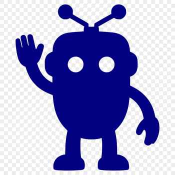 A futuristic robot illustration in vector format, suitable for commercial use.