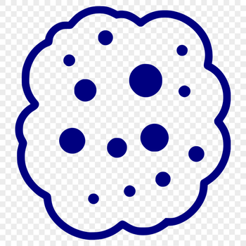A microscopic illustration of bacteria, suitable for various design applications.