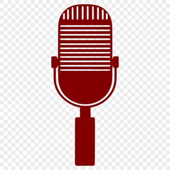 Microphone icon in a vector format