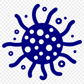 Bacterial microorganism illustration in vector format.