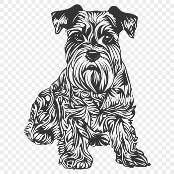 Artistic Miniature Schnauzer - Laser Cutter PDF