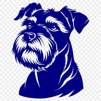 Free Creative Miniature Schnauzer Vector Image