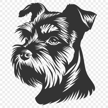 Stunning Miniature Schnauzer Stencil