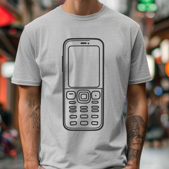 A vector representation of a modern mobile phone, suitable for various design projects.