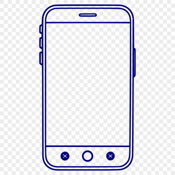 A digital representation of a mobile phone device in SVG format.