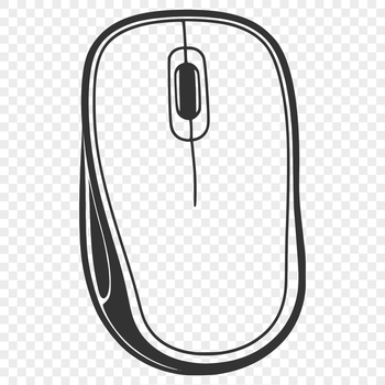 Computer illustration with mouse and keyboard