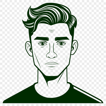 A high-quality vector illustration of a man, suitable for commercial or personal projects requiring precision design.