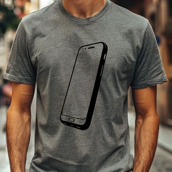 A sleek modern smartphone designed in vector art format.
