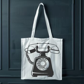 A free vector illustration of a classic telephone on a white background.