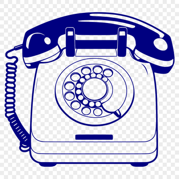 A high-quality vector illustration of a classic telephone.