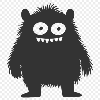 Vector illustration of a cute Halloween-themed monster, suitable for various designs and crafts.