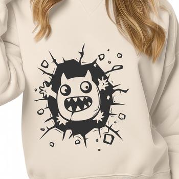 Unique Monster Vector Art DXF - Free Download