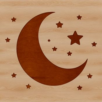 An editable graphic representation of the lunar surface with details suitable for digital design or cutting projects.