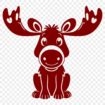 A detailed illustration of a large wild animal native to North America.