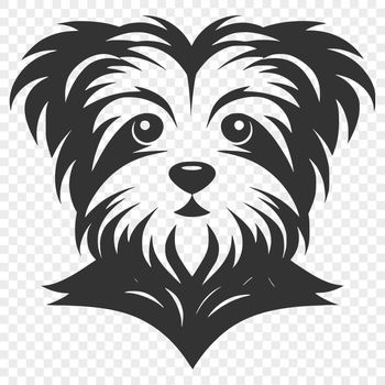 Free Artistic Morkie Vector Art