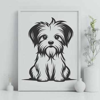 Cute Puppy In PNG & SVG