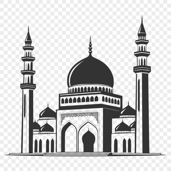 Mosque architecture design vector illustration suitable for digital printing or cutting machine.