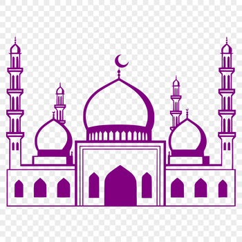 Mosque architectural design, vector illustration for digital use.