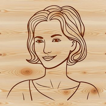 A high-resolution digital illustration of a woman in various poses.
