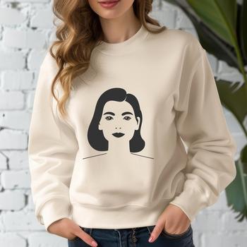 Vector illustration of a woman in high-resolution SVG format.