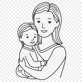 A vector illustration of a female figure suitable for use in digital design projects.