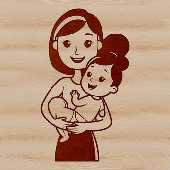 A stylized illustration of a female figure, suitable for various applications.