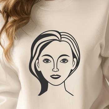 A digital illustration of a female figure, suitable for various design applications.
