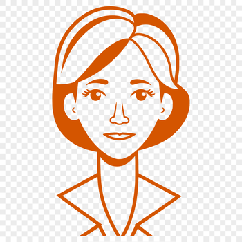 A female silhouette created in vector format, suitable for various design applications.
