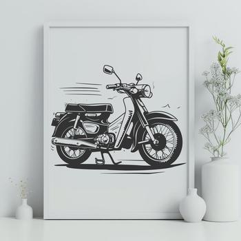 Free Motorbike - Vinyl PNG