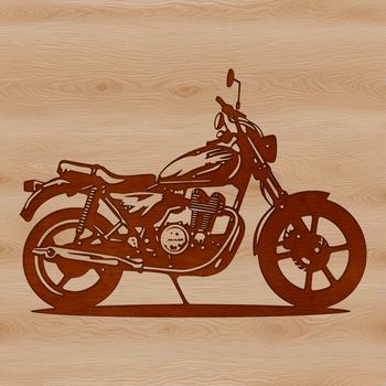 Motorbike illustration in vector format