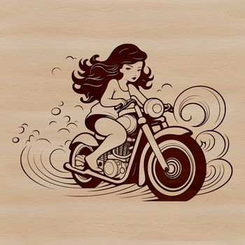 A high-quality vector representation of a motorcycle silhouette.
