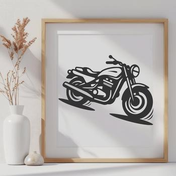 Creative Motorbike In DXF Format