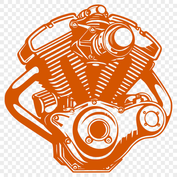 A high-resolution, scalable graphic of a motorcycle, suitable for various design applications.