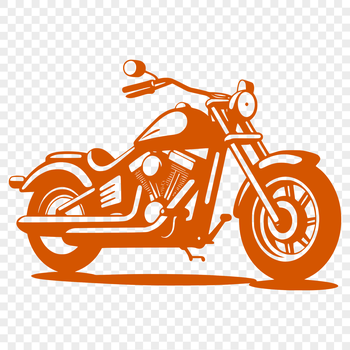 A high-resolution illustration of a sleek motorbike.