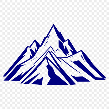 Mountain landscape vector design with peak and terrain details.