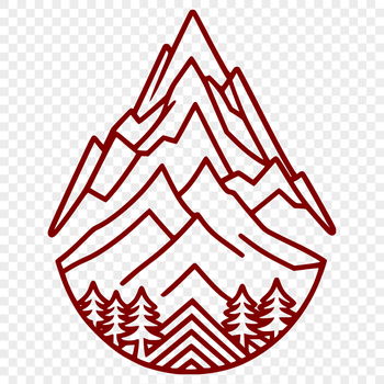 Mountain landscape vector illustration in SVG format.