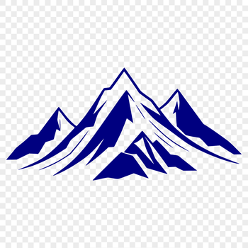 SVG illustration of a mountain landscape with rocky peaks and terrain.