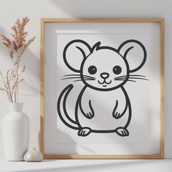 Stunning Mouse In SVG & DXF