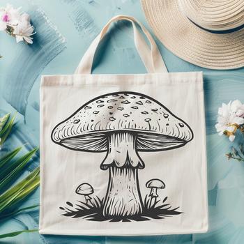 Beautiful Mushroom - Craft PNG
