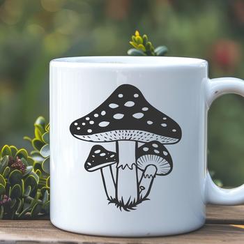 Artistic Mushroom - Vinyl DXF