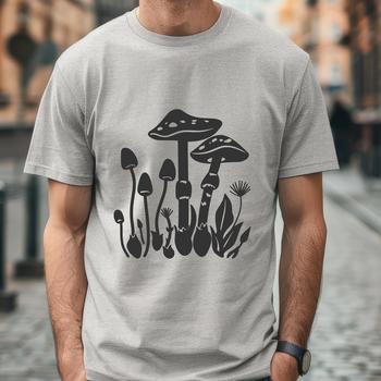 Beautiful Mushroom In DXF Format