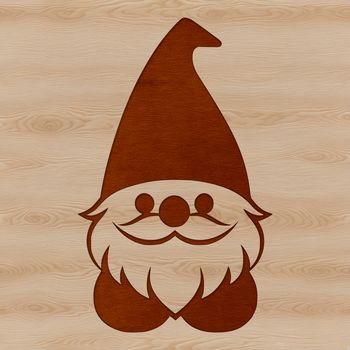 A mythical creature with a dwarf-like head, often referred to as a knome or gonk.