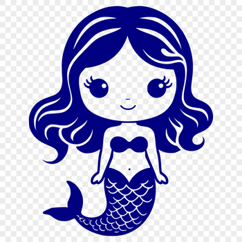 A digital illustration of a mythical mermaid in vector format.