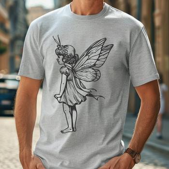 Beautiful Fairy - Laser Cutter PNG