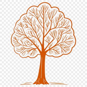 A detailed illustration of a tree in vector format, suitable for various applications including design projects.