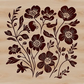 An illustration of a colorful wild flower in full bloom, suitable for vector design and digital art projects.