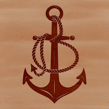 Vector graphic illustration of anchors, perfect for clip art use in digital design.