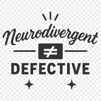 Neurodiversity quotes in a vector format with autism and ADHD themes suitable for commercial or personal use.