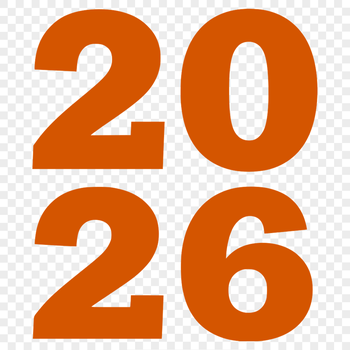 A minimalist illustration of a New Year's theme with quotes and decorations.