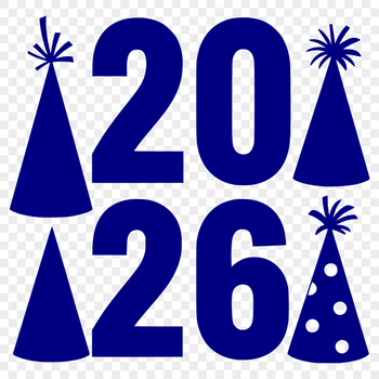 New Year's countdown clock with inspirational quotes, ideal for cut files and commercial use.